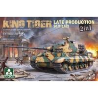 Takom 1/35 WWII German Heavy Tank Sd.Kfz.182 King Tiger Late Production 2 in 1 (without interior) Plastic Model Kit