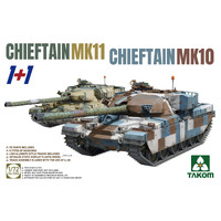 Takom 5006 1/72 CHIEFTAIN MK11+CHIEFTAIN MK10 (1+1) Plastic Model Kit - TK5006