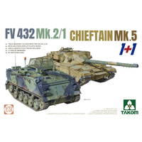 Takom 1/72 FV 432 MK.2/1+Chieftain MK.5 (1+1) Plastic Model Kit