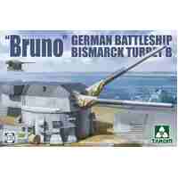 Takom 5012 1/72 "Bruno" German Battleship Bismarck Turret B Plastic Model Kit - TK5012