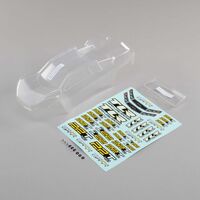 TLR Body Set, Clear, w/Stickers, 22T 4.0 - TLR230011