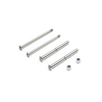 TLR Front Hinge Pin and King Pin Set, Polished, All 22 - TLR234098
