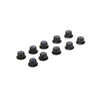 TLR M3 Flanged Aluminum Lock Nuts, Black (10) - TLR336005