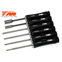 6 PIECE SET - Hex Wrench 1.5 / 2 / 2.5 / 3mm HEX screwdrivers and 5.5 / 7.0 socket drivers - TM117059