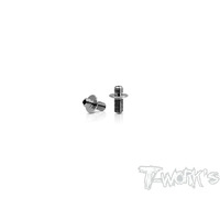 TWORKS 64 Titanium Pro Grubscrew For Front Suspension Arms ( For Xray X4 ) 2pcs.