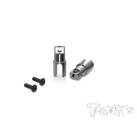 TWORKS Titanium Solid BB Driveshaft Adapters ( For XRAY X4 '23) - TP-179-X4-23