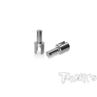 TWORKS Titanium Gear Diff BB Driveshaft Adapters ( For XRAY X4 '23) - TP-180-X4-23