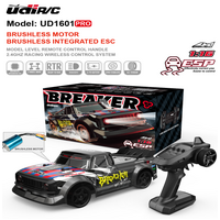 UDI RC 1:16 2.4G Brushless High Speed Car, 3 Speed mode, Adjustable Electronic stability control, Drift & circuit tyres included - UDI-UD1601-PRO