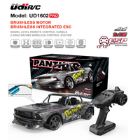 UDI RC 1:16 2.4G Brushless High Speed Car, 3 Speed mode, Adjustable Electronic stability control, Drift & circuit tyres included - UDI-UD1602-PRO