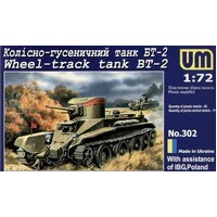 UM-MT 1/72 BT-2 Wheeled-track SOVIET TANK Plastic Model Kit