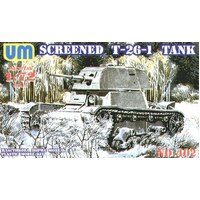 UM-MT 1/72 T-26-1 LIGHT TANK WITH CONICAL TURRET AND ADD-ON ARMOR Plastic Model Kit