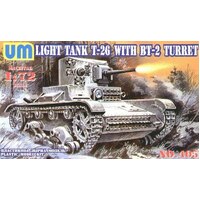 UM-MT 1/72 LIGHT TANK T-26 / BT-2 Plastic Model Kit