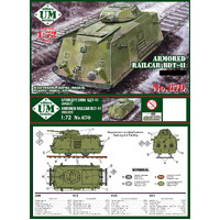 UM-MT 1/72 Armored railcar BDT-41 Plastic Model Kit