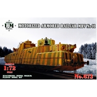 UM-MT 1/72 Motorized Armored Railcar MBV No1 Plastic Model Kit