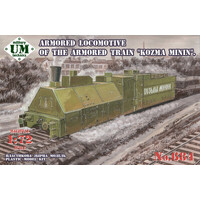 UM-MT 1/72 Armored Lokomotive of the armored train "Kozma Minin" Plastic Model Kit