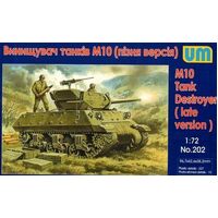 Unimodels 1/72 M10 Tank Destroyer (late version) Plastic Model Kit