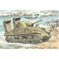 Unimodels 1/72 Tank M4A3 with Deep Wading Trunks Plastic Model Kit