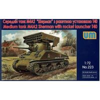 Unimodels 1/72 Tank M4?2 with T-40 Rocket Launcher Plastic Model Kit