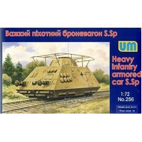 Unimodels 1/72 Heavy infantry armored car S.Sp Plastic Model Kit