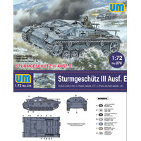 Unimodels 1/72 Sturmgeschutz III Ausf. E Plastic Model Kit