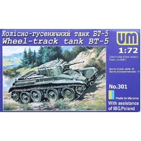 Unimodels 1/72 BT-5 russian tank Plastic Model Kit