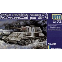 Unimodels 1/72 SU-76 Self Propelled Gun Plastic Model Kit