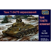 Unimodels 1/72 Tank T34/76-E screened Plastic Model Kit