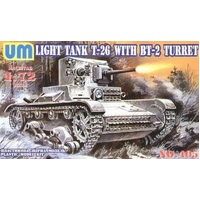 Unimodels 1/72 Light tank T-26/BT-2 Plastic Model Kit