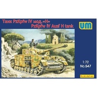 Unimodels 1/48 Tank Panzer IV Ausf. H Plastic Model Kit