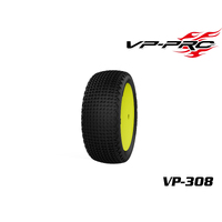 VP PRO VP-308U Cactus Evo M3 Premounted Yellow Rim for 1 /10 Buggy 4WD Front Tire 2pcs