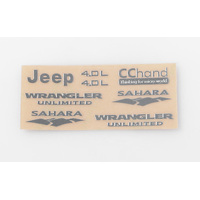 Metal Emblems for Axial SCX10 Jeep Wrangler