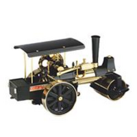 Wilesco 00396 D 396 Steam Roller black/brass with RC control - W00396