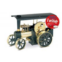 Wilesco D 406 Steam Traction Engine black/brass