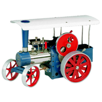 Wilesco D 415 Steam Traction Engine, blue