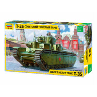 Zvezda 3667 1/35 T-35 Heavy Soviet Tank Plastic Model Kit - ZV3667