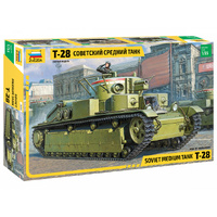 Zvezda 3694 1/35 T-28 Heavy Tank Plastic Model Kit - ZV3694