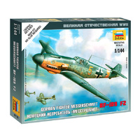 Zvezda 6116 1/144 Messerschmitt Bf 109F-2 Plastic Model Kit - ZV6116