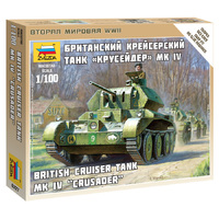 Zvezda 6227 1/100 British Tank MR IV Crusader Plastic Model Kit - ZV6227